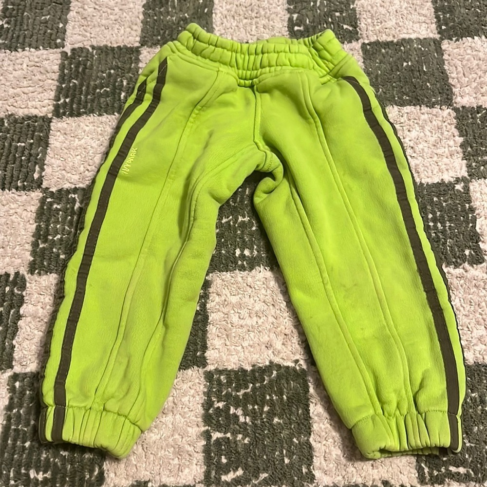 Adidas x Ivy Park neon green sweats 3T